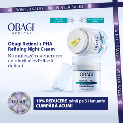Crema de noapte, retexturizanta cu Retinol si PHA Obagi Retinol + PHA Refining Night Cream, 50 ml