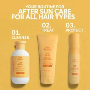 Promotie - Set pentru par expus la soare Wella Invigo Sun (Shampoo 300 Ml+ Spray 150 Ml+ Conditioner 200 Ml)