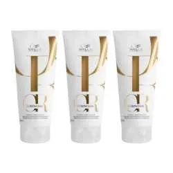 Pachet 3 x Balsam pentru par neted si stralucitor Wella Professionals Oil Reflections, 200 ml