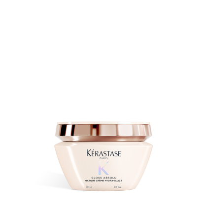 Masca pentru par gros predispus la electrizare Kérastase Gloss Absolu Masque Crème Hydra-Glaze, 200 ml
