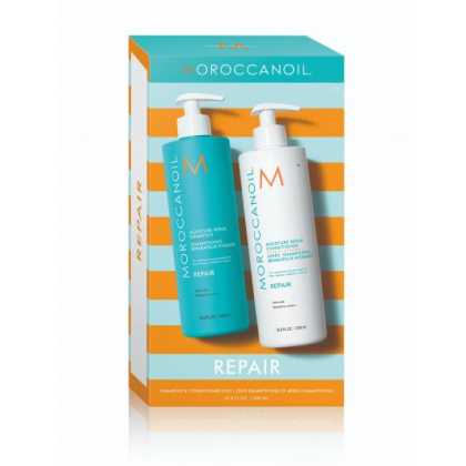 Set de par pentru reparare Moroccanoil Moisture Repair Duo, 2x500 ml