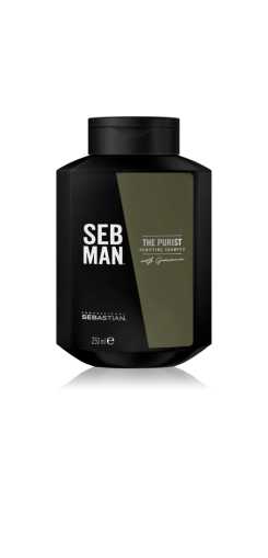 Sampon anti-matreata pentru barbati Seb Man The Purist, 250 ml