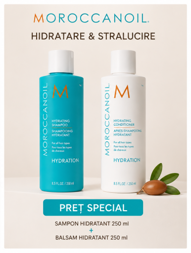 Set de par pentru hidratare Moroccanoil Hydration Duo 2x250 ml