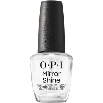 Top Coat pentru Lac de Unghii care intensifica stralucirea - OPI Nail Lacquer Mirror Shine, 15 ml