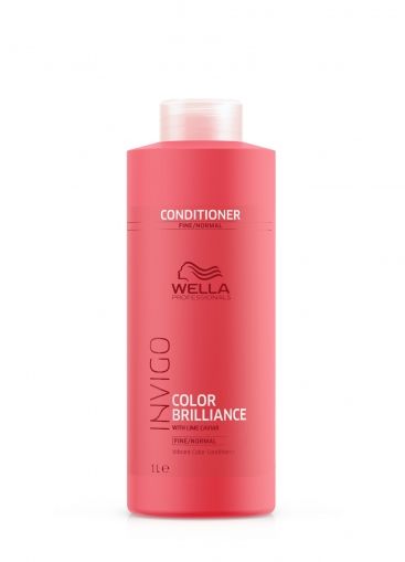 Balsam pentru par vopsit, fin sau normal Wella Professionals Invigo Color Brilliance Vibrant Color Conditioner Fine/Normal Hair, 1000 ml - Abbate.ro