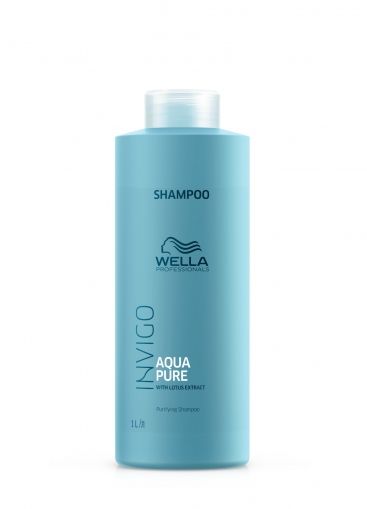 Sampon pentru curatarea profunda a scalpului Wella Professionals Invigo Aqua Pure, 1000 ml - Abbate.ro