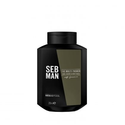 Sampon barbati 3 in1 SEB MAN The Multitasker Hair, Beard & Body Wash, 250 ml - Abbate.ro