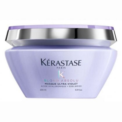 Masca pentru neutralizarea tonurilor galbene Kerastase Blond Absolu Masque Ultra-Violet, 200 ml - Abbate.ro