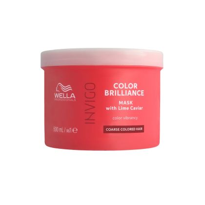 Masca pentru par vopsit, fir gros Wella Professionals Invigo Color Brilliance Coarse, 500 ml - Abbate.ro