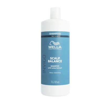 Sampon pentru curatare profunda scalp si par Wella Professionals Invigo Scalp Balance Aqua Pure, 1000 ml  - Abbate.ro