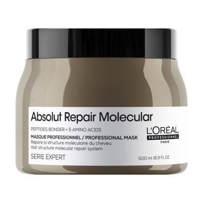 Masca pentru par deteriorat L'Oreal Professionnel ABSOLUT REPAIR MOLECULAR MASK, 500 ml - Abbate.ro