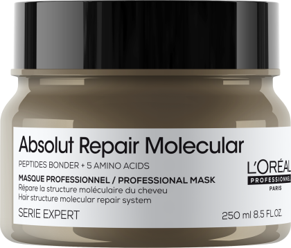 Masca pentru par deteriorat L'Oreal Professionnel ABSOLUT REPAIR MOLECULAR MASK, 250 ml - Abbate.ro