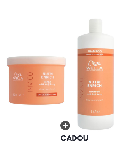 Pachet Wella Professionals Nutri Enrich - Masca 500 ml  + Sampon 1000 ml CADOU - Abbate.ro