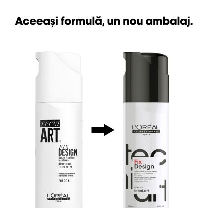 Fixativ pentru fixare foarte puternica L'Oreal Professionnel TECNI.ART Fix Design, 200ml - Abbate.ro