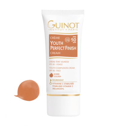 Crema corectoare Guinot Youth Perfect Finish Cream SPF50 Golden efect antiage si hidratare, 30ml 