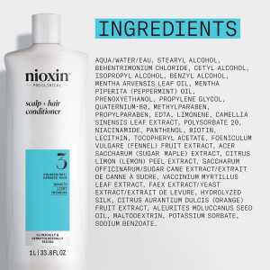Balsam profesional fortifiant impotriva ruperii pentru par vopsit sau deteriorat cu aspect usor subtiat Nioxin System 3 Scalp + Hair Conditioner, 1 l