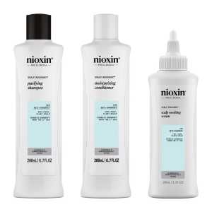 Set produse profesionale de par antimatreata pentru scalp iritat cu mancarimi Nioxin System Recovery Kit, 200 ml + 200 ml + 100 ml