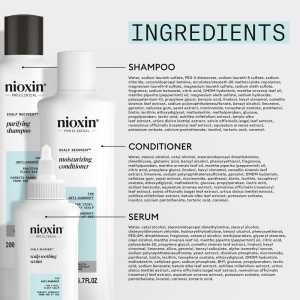 Set produse profesionale de par antimatreata pentru scalp iritat cu mancarimi Nioxin System Recovery Kit, 200 ml + 200 ml + 100 ml