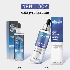 Tratament anticadere intensiv leave-in pentru cresterea densitatii parului Nioxin Night Density Rescue Serum, 70 ml