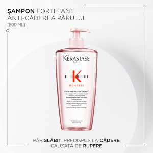 Sampon reincarcabil fortifiant pentru par slabit, predispus la cadere, din cauza ruperii Kérastase Genesis Bain Hydra-Fortifiant, 500 ml