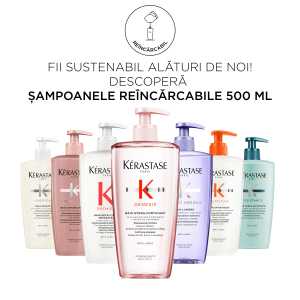 Sampon reincarcabil hranitor pentru par foarte uscat Kérastase Nutritive Bain Satin Riche, 500 ml