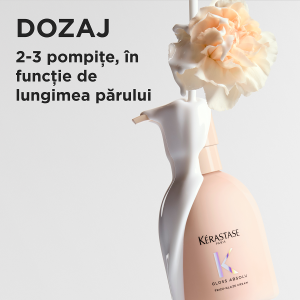 Leave-in cremos anti-frizz pentru par gros predispus la electrizare Kérastase Gloss Absolu, 240 ml
