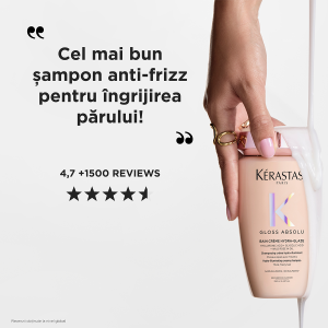Sampon pentru par gros predispus la electrizare Kérastase Gloss Absolu Bain Crème Hydra-Glaze, 250 ml