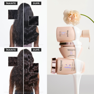 Sampon pentru par gros predispus la electrizare Kérastase Gloss Absolu Bain Crème Hydra-Glaze, 250 ml