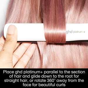 Placa de par profesionala cu tehnologia Ultra-Zone™ GHD Platinum+, White