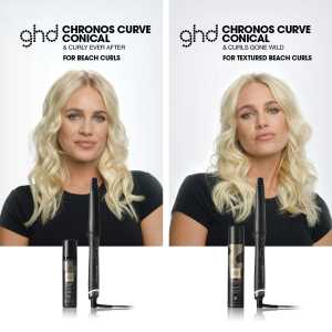 Ondulator profesional conic pentru onduleuri lejere GHD Chronos Curve Conical Wand, 28-23 mm