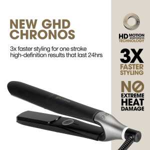 Placa de par profesionala cu tehnologia HD Motion-Responsive™ GHD Chronos, Black