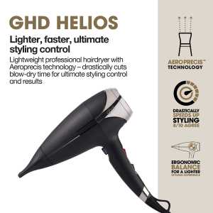 Uscator de par profesional GHD Helios, Black