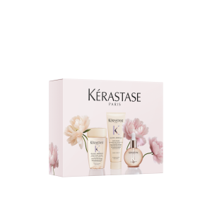 Set Kérastase GLOSS ABSOLU Oil Spring 2026 Sampon BAIN HYDRA-GLAZE 80ml + FONDANT INSTA GLAZE 75 ml + GLAZE DROPS 45 ml