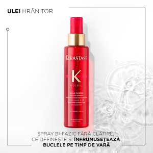 Ulei bifazic  leave-in pentru hidratarea si texturizarea parului expus la soare Kérastase Soleil Huile Sirène, 150 ml