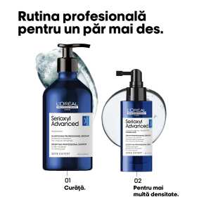 Sampon purificator si pentru mai multa densitate, pentru par fin L'Oréal Professionnel Serie Expert Serioxyl Advanced, 500 ml
