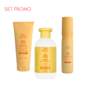 Promotie - Set pentru par expus la soare Wella Invigo Sun (Shampoo 300 Ml+ Spray 150 Ml+ Conditioner 200 Ml)