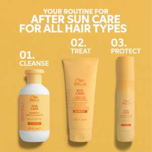 Promotie - Set pentru par expus la soare Wella Invigo Sun (Shampoo 300 Ml+ Spray 150 Ml+ Conditioner 200 Ml)