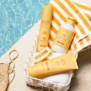 Promotie - Set pentru par expus la soare Wella Invigo Sun (Shampoo 300 Ml+ Spray 150 Ml+ Conditioner 200 Ml)