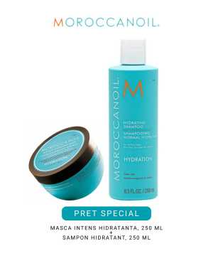Set de par pentru hidratare Moroccanoil Hydration Duo Sampon+Masca 2x250 ml