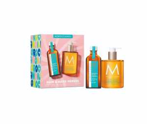 Set par si maini Moroccanoil Summer Kit Light Hand & Hair Heroes 100 ml + 360 ml