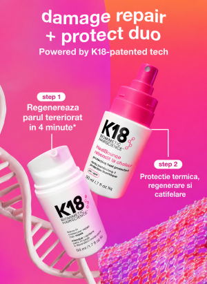 Spray de par leave-in, cu protectie termica K18 HeatBounce, 47 ml