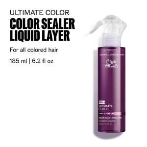 Spray de par de fixare si protectie a culorii Wella Professionals Ultimate Color Color Sealer Liquid Layer, cu glicina & B5, 185 ml