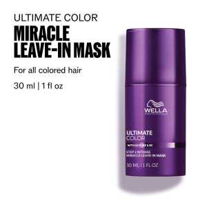 Masca de par leave-in de protectie si mentinere a culorii Wella Professionals Ultimate Color, cu glicina & B5, 30 ml