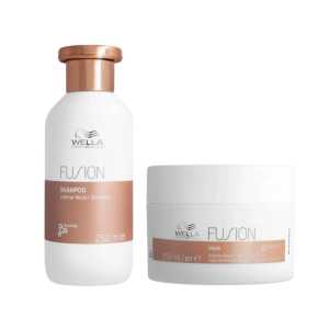 Set intens reparator pentru par deteriorat Wella Professionals Fusion ( Sampon 250 ml + Masca 150 ml )