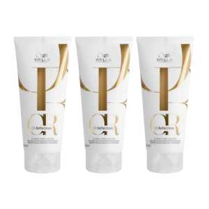 Pachet 3 x Balsam pentru par neted si stralucitor Wella Professionals Oil Reflections, 200 ml