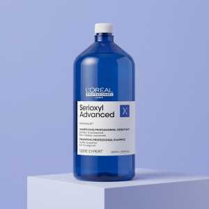 Sampon purificator si pentru mai multa densitate, pentru par fin L'Oréal Professionnel Serie Expert Serioxyl Advanced, 1500 ml