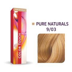 Vopsea de par semipermanenta Wella Professional Color Touch Pure Naturals 9/03, 60 ml