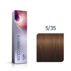 Vopsea de par permanenta Wella Professional Illumina Color 5/35, 60 ml