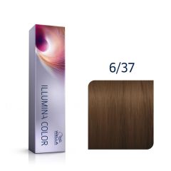 Vopsea de par permanenta Wella Professional Illumina Color 6/37, 60 ml