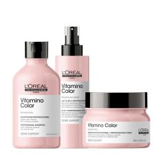 Trusa L'Oréal Professionnel Vitamino (Sampon, Masca Par Vopsit si Spray 10 In 1 190 ml)